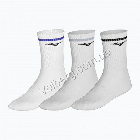 Спортивні шкарпетки Mizuno Training 3P Socks With Line 32GXCA54-04