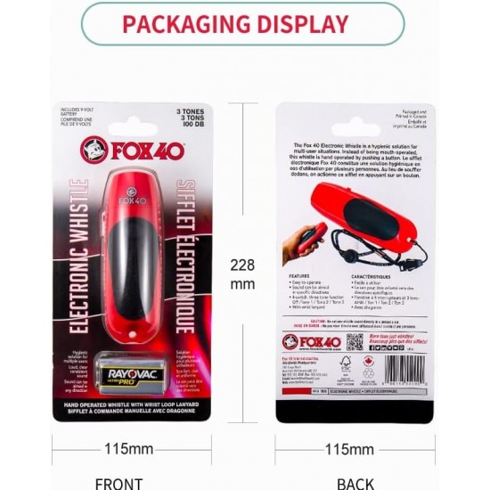 Свисток суддівський FOX 40 Electronic Whistle Red 8616-1908 (100 Db) Свисток суддівський FOX 40 Electronic Whistle Red 8616-1908 (100 Db)