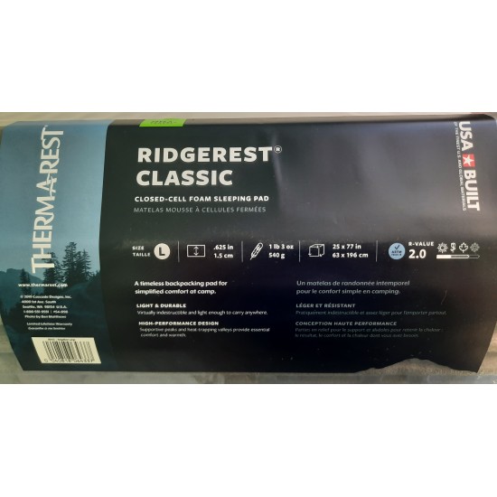 Каремат (килимок) Therm-A-Rest RidgeRest Classic large, 63×196 см 