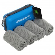 Комплект рушників охолоджуючих COOLING TOWEL 4Monster B-ECT 4шт, сірий